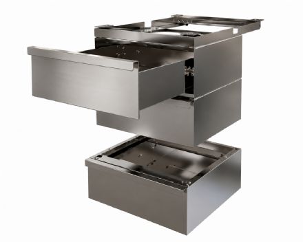 Metro TableWorx 304 Paslanmaz �elik Mod�ler �ekmece �nitesi
